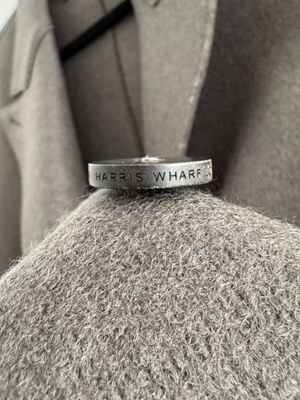 Harris Wharf "Slouchy Peacoat" in Ebony Grey, size 40 (Fits like size small ish) - Picture 12 of 13